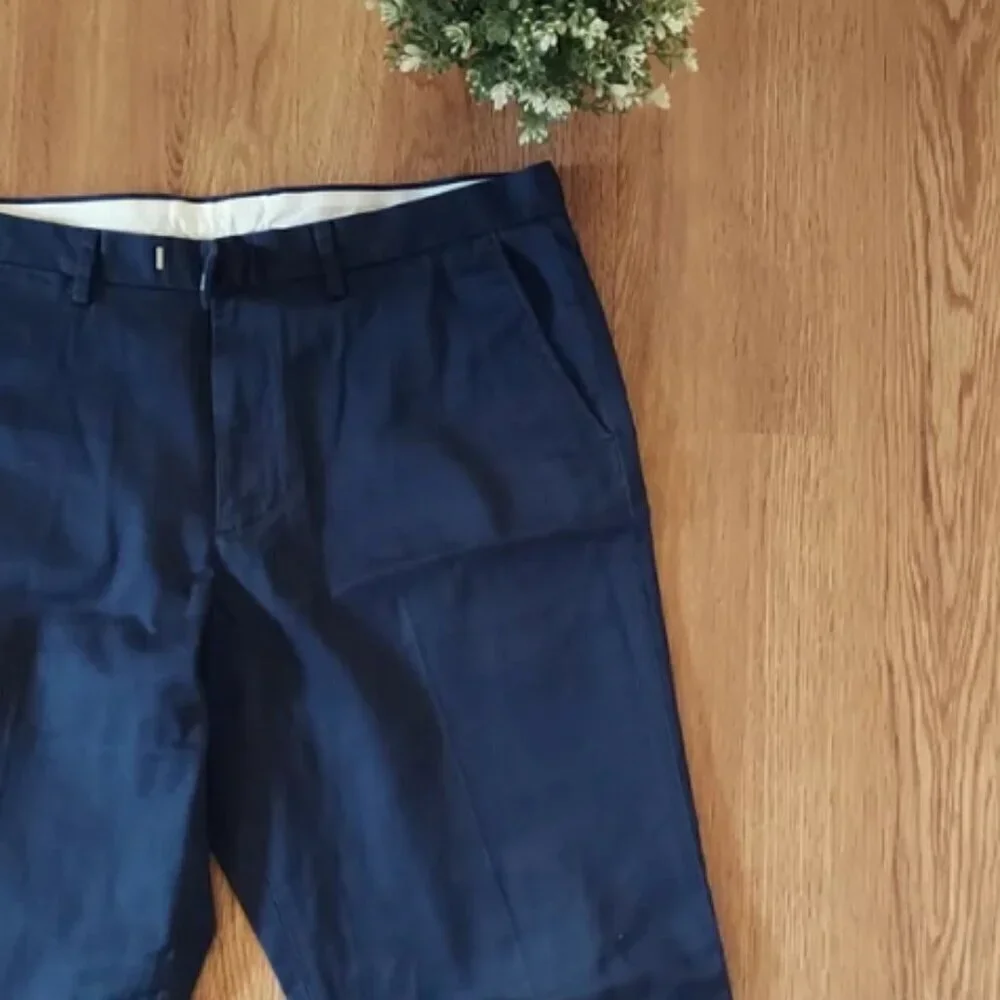 J.CREW BOWERY  PANTS MEN  SIZE W35 L32 NAVY BLUE FORMAL CASUAL STRETCHY  OFFICE